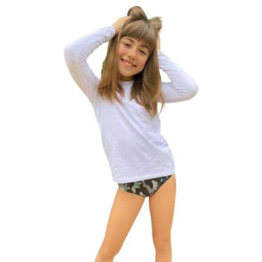 Imagem de Camiseta De Proteção UPF50+ Branca - Banho Maria, GG