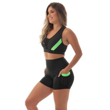 Imagem de Conjunto Fitness Fristyle Short E Top Academia Feminino, G