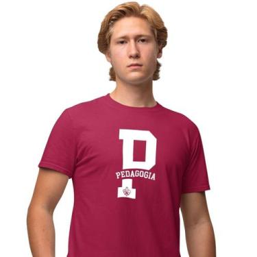 Imagem de Camisa Camiseta Masculina Estampada Pedagogia 100% Algodão Fio 30.1 Pe