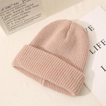 Imagem de  Gorro Casual Feminino Cor De Doces Para O Inverno De Alta Qualidade -