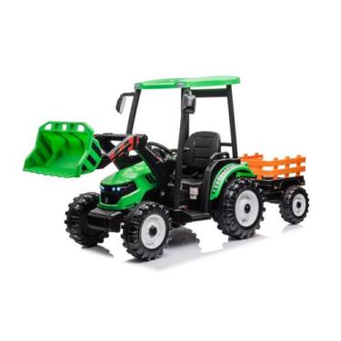 Imagem de Carrinho Elétrico Infantil Carro De Passeio Trator 24v Verde - Car Kid