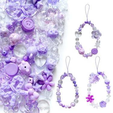 Imagem de Kleeblatt Contas de acrílico para pulseiras, pônei Kandi estrela flor coração sortido arco de plástico kawaii borboleta pastel doce peixe estético legal bonito pingentes para fazer joias (vitalidade
