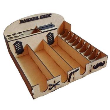 Imagem de Caixa Para Maquina Corta Cabelo Navalha Tesoura Lâmina Pente - LUALKI-