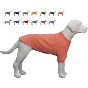 Imagem de Lovelonglong Moletom para cães de clima frio pulôver outono e inverno camisetas para cães pequenos, médios e grandes, lagosta-rosa M