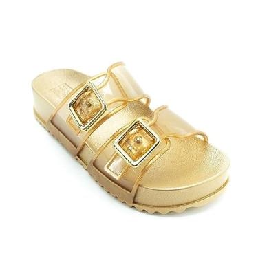 Imagem de Zaxy Gloss Partner II AD, Sandália Slide Feminino, Ouro, 37