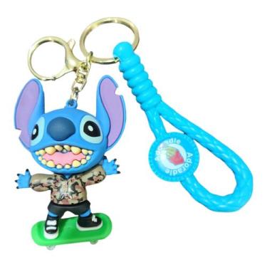 Imagem de Chaveiro Fofinho Stitch Emborrachado Realista 3D Grande 20 - Dream Toy