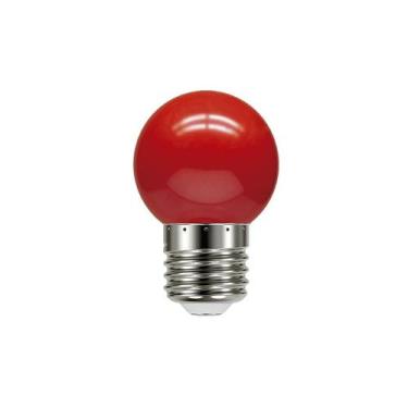 Imagem de Kit 6 lâmpadas led bolinha 1w 127v/227v vermelha - taschibra, 110V