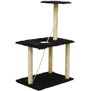 Imagem de Arranhador Duplo com Corda e Sisal para Gatos 3 Andares - Beethoven, P
