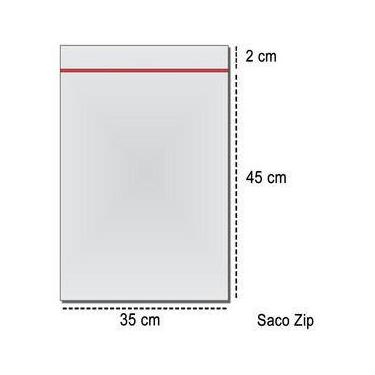 Imagem de 300 Saco Zip Lock Abre Fecha Livre Bpa Free 35x45 Hermético - Talge