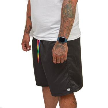 Imagem de Short Bermuda Moda Praia Plus Size Masculino Tactel G1 G2 G3 - MP Moda