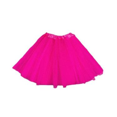 Imagem de Saia Tutu Tule Infantil Coloridas Lisa Festas Aniversário Halloween Ca