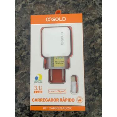 Imagem de Carregador Rápido Tipo C 2 UBS - Gold 