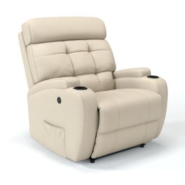 Imagem de Poltrona do Papai Reclinável Elétrica Em Couro Bovino Com Massagem - M