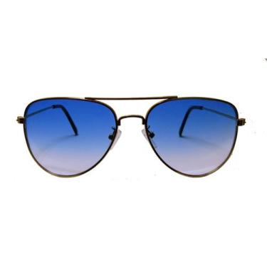 Imagem de Oculos Solar Feminino Estilo Aviador UV400-R   - Pop, Azul, Turquesa