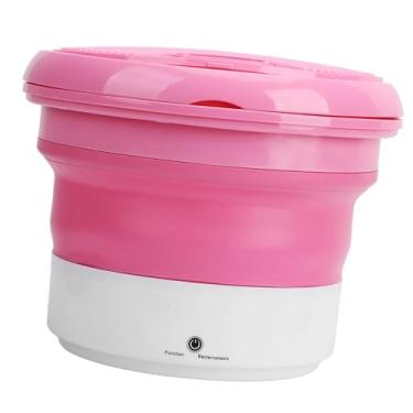 Imagem de Portátil Dobrável Ng Hine Multifuncional Sm Lavanderia Wa para Derwear Calças Meias e - Economia de Espaço e Conveniente Dobrável Wa para Viagens e Uso Doméstico (Rosa)