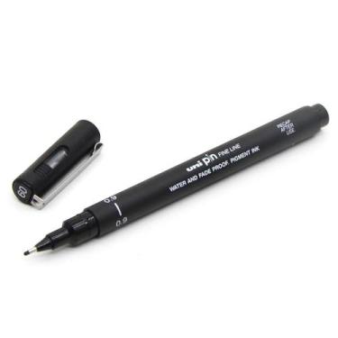 Imagem de Caneta Nankin Uni Pin Fine Line 0,9mm - Preta - Uni-ball