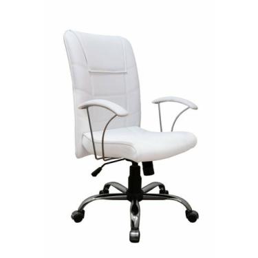 Imagem de Poltrona Presidente Ergonômica  Linha Vivara Branco - Design Office Mó