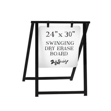 Imagem de Ilyapa Placa Branca Funcional Metal 61x76cm Branco - Placa Magnética Dupla Face Apagável a Seco para Varejo, Eventos e Casamentos