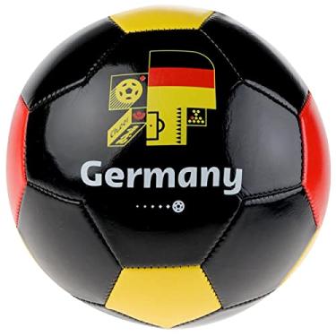 Imagem de Copa do Mundo FIFA Qatar 2022 time Alemanha bola de futebol tamanho 5, oficialmente licenciado para jogadores de futebol jovens e adultos, multicolorido