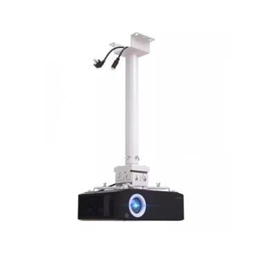 Imagem de Suporte universal para pendurar para projetor, suporte para projetor, suporte de teto, suporte universal de suspensão, equipamento eletrônico de alta carga para projeção (branco)