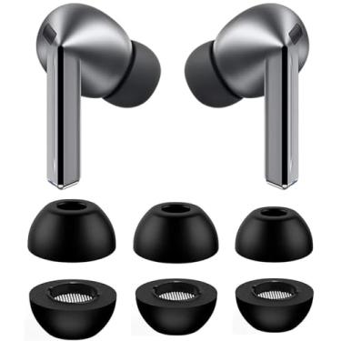 Imagem de BLUEWALL Pontas auriculares de espuma compatíveis com fones de ouvido Galaxy Buds 3 Pro SM-R630NZAEXAR, 3 pares de pontas de fones de ouvido de espuma de memória de substituição, tamanhos P/M/G,