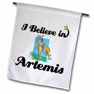 Imagem de 3dRose fl_104740_1 Bandeira de jardim "I Believe in Artemis, 30 x 45 cm