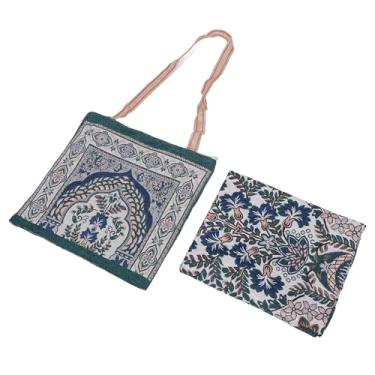 Imagem de Toalha de Praia Turca, Bolsa de Praia e Conjunto de Toalhas Leves para Piquenique (Verde Escuro)