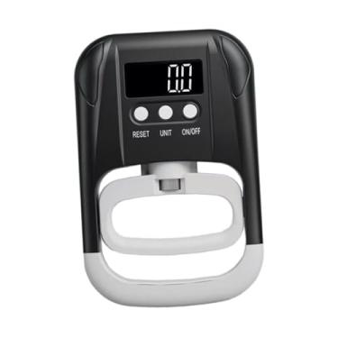 Imagem de Colaxi Medidor de força de preensão, dinamômetro de mão, medição digital de força de mão, para condicionamento físico, Preto Branco