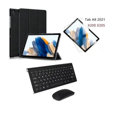 Imagem de BDNET, Capa C/Teclado E Mouse + Película P/Tablet Galaxy A8 X200