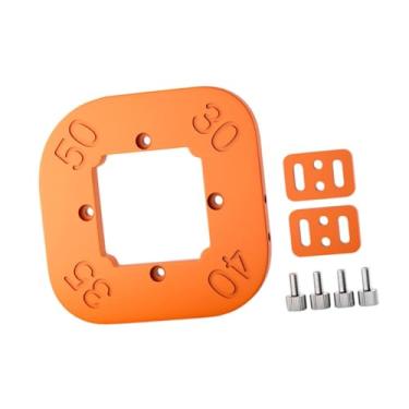 Imagem de WeiLaiKeQi Gabarito de canto de raio Ferramenta para trabalhar madeira Modelo de corte de círculo pequeno Ferramenta de corte de 8 mm de espessura Ferramenta de, R30 a R50