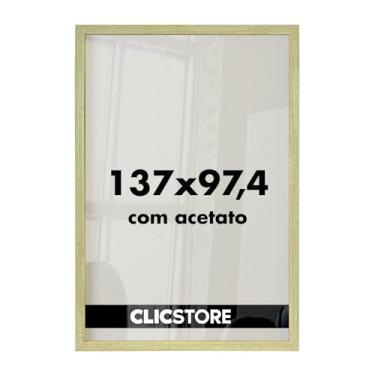 Imagem de Moldura Panorâmica 97,4x137,2 cm Quebra Cabeça Puzzle 4000 peças com Acetato Decoração Personalizada Parede Sala (Carvalho)