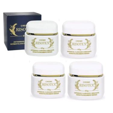 Imagem de Creme Risotex Antissinais , Clareador e Hidratante Original 40g Kit C/