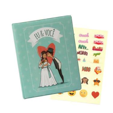 Imagem de Álbum de 500 fotos 10x15 Love Eu e Você c/ ADESIVOS - 6178 - 6658/374 