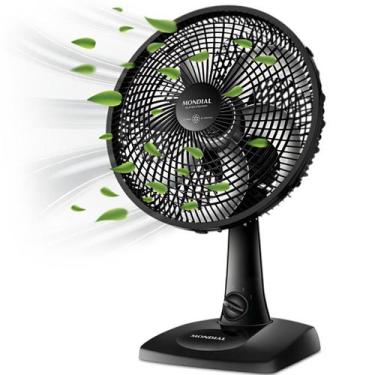 Imagem de Ventilador De Mesa 30cm Super Power 6 Pás Silencioso Preto 3 Velocidad
