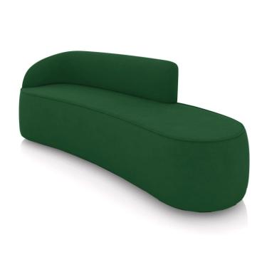 Imagem de Sofá 4 Lugares Orgânico 220 cm Morgan Suede Verde D03 - D`Rossi