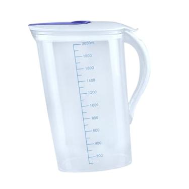 Imagem de Ioensy Jarra de água arremessadora 2L com alça de bule jarro de jarro de água jarro para cozinhas geladeira doméstica bebidas frias leite