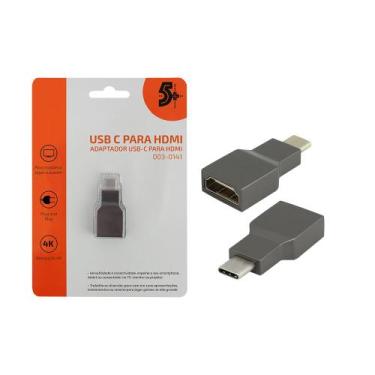 Imagem de Adaptador De Vídeo Usb Tipo C Para Hdmi Fêmea 4k 60hz - 5+, 003-0141