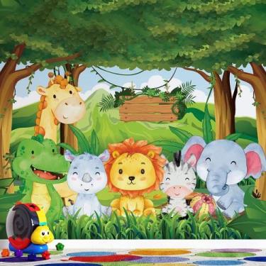 Imagem de Papel de Parede Infantil Safari AL 79 - AloPapers, 2,50m de largura, 1