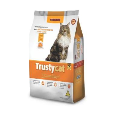 Imagem de Ração TrustyCat Premium Especial Adulto Castrado Carne 11kg Serpet