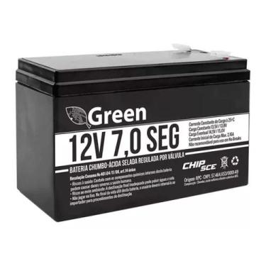 Imagem de Bateria para Nobreak 12V 7AH Alarme 013-3505 Green