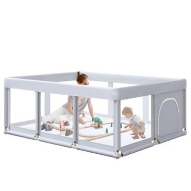 Imagem de Cercadinho para Bebês Hiaksedt Large (188x127cm) com Portões com Zíper