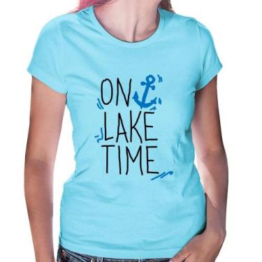 Imagem de Baby Look On Lake Time - Foca na Moda, Azul bebê, GG