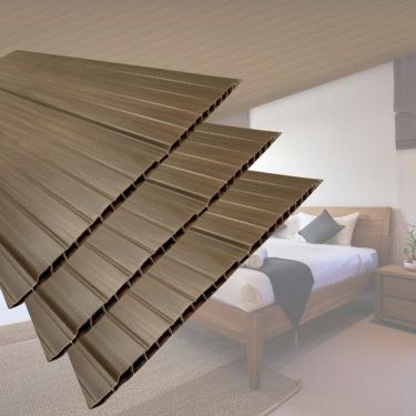 Imagem de Kit 40 Caixas com 240 M² Forro de Pvc 8mm X 20cm X 3m Permatti Imbuia