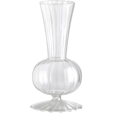 Imagem de Vaso de Vidro Decorativo, Estilo Nórdico, para Flores e Plantas, Transparente, Plantas Artificiais, para Banheiro, Sala (Vaso 2 7X15X5CM)