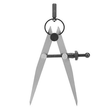 Imagem de Bússola Mola Couro Bússola Divisor Ferramenta de Desenho de Linha Artesanal de Couro Desenho de Linha Artesanal de Couro Equipamento de Medição de Círculo de Aço Carbono