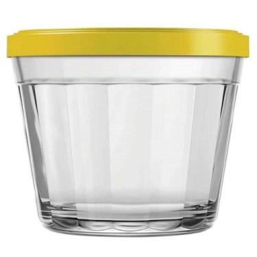Imagem de Tigela Pequena Pote Americano de Vidro 150ml Marinex com Tampa Plástic