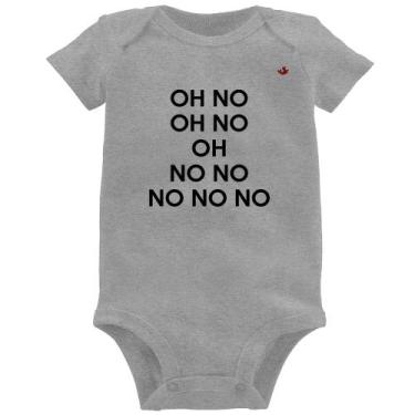 Imagem de Body Bebê OH NO! - Foca na Moda, Cinza, M