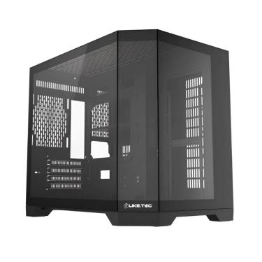 Imagem de Gabinete Gamer LikeTec Ilusion Dark - Vidro Temperado - USB 3.0 - Preto - LC-CB2X2-ILUSION-2112