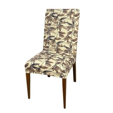 Imagem de Kit 6 Capas Cadeiras De Jantar Spandex Importado Elástico- Várias Estampas (Harmonia)