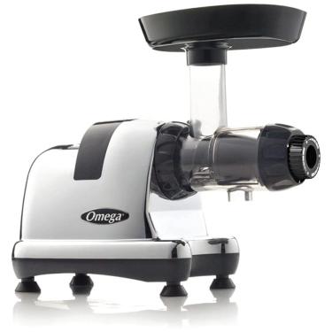 Imagem de Espremedor Elétrico para Sucos com 2 Estágios de Extração, 200W, 110v, OMEGA J8006HDC, Prateado